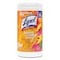 Lysol Disinfecting Wipes, 1-Ply, 7 x 7.25, Mango and Hibiscus, White, 80 Wipes/Canister 19200-97181 - alternate 1